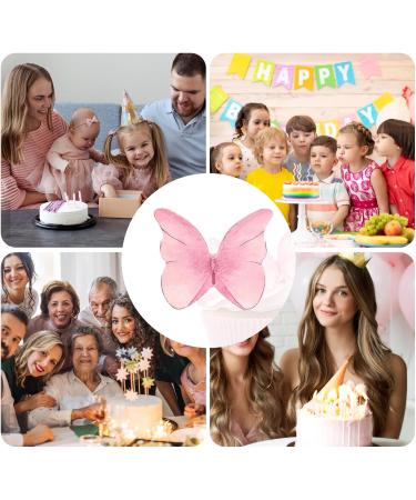 TIESOME 48 Pcs Edible Butterflies for Cake Decorating Vivid Butterfly Cake Topper Butterfly Cupcake Decorating for Wedding Birthday Anniversary Flower Themed Party Decorating Princess Games(Pink) - Buy Online on GoSupps.com