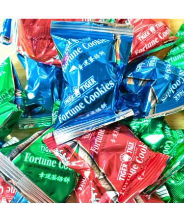 Tiger Tiger Fortune Cookies Citrus Flavour (20pcs) - Individually Foil Wrapped Biscuits Bulk Cookies Vmart  - Buy Online on GoSupps.com