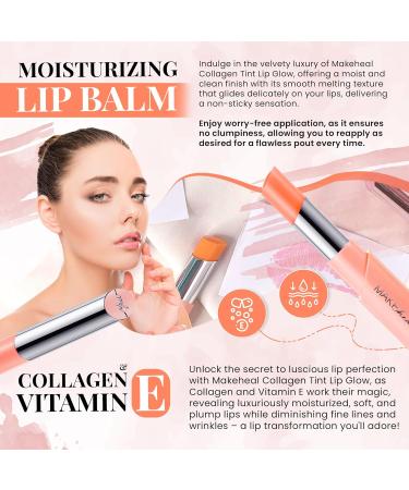 Buy Makeheal Collagen Tint Lip Glow | Hydrating Lip Balm with Vitamin E | Vibrant Cherry Jubilee Tint - International Shipping Available - Buy Online on GoSupps.com