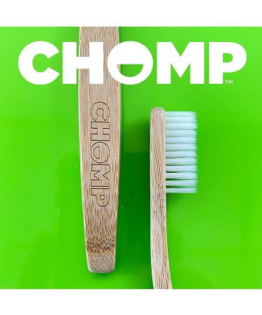 Chomp Bamboo Flossing Toothbrush (4-Pack) - Eco-Friendly Oral Care Solution - Buy Online on GoSupps.com