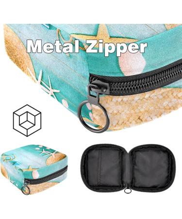 Portable Women's Binding-Up Bags | Menstrual Cup Pocket & Pads | Teenage Girls Tampon Bags - Maritime Mussel Multicolored - Buy Online on GoSupps.com