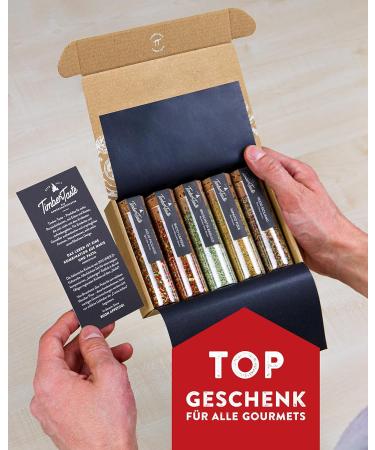 Timber Taste 5 Italian Herbs Spice Set - Perfect Gift for Cooking Lovers Pasta & Pizza Essential Ideal for Couples & Adults - Mamma Mia Italy - Buy Online on GoSupps.com