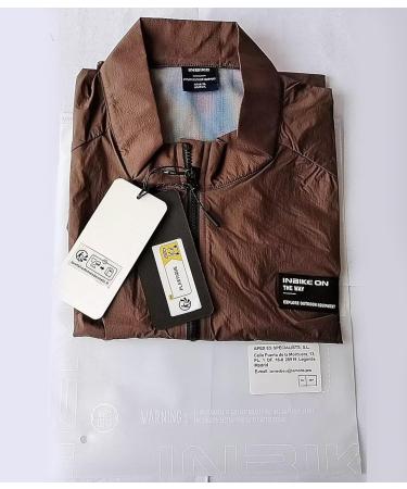 INBIKE Light Windproof Jacket - Reflective Breathable Cycling & Running Gear for Men & Women | Summer Sports Outdoor XXL Brown - Buy Online on GoSupps.com