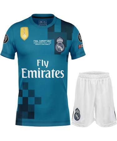 Nihmex Ronaldo Madrid Nostalgie Blue #7 Jersey - Limited Edition Football Kit for Kids (4-5 Years) | New Season Shorts & Socks - Buy Online on GoSupps.com