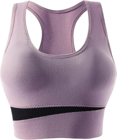 Mkiuhnj Women's Sports Bra | Padded Medium Hold for Jogging & Yoga | Straps Workout Top - Gray XL - Buy Online on GoSupps.com