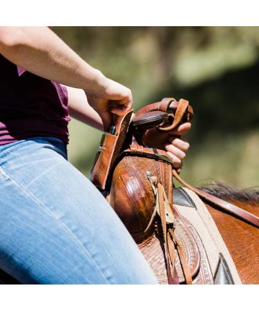 Starkenburg Horse Saddle Bag Cell Phone Holder | Easy-Access Pommel Bag for Small Items | Secure Light Brown Design - Buy Online on GoSupps.com