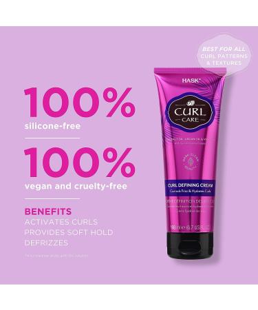 HASK Curl Care Curl Defining Cream 198 ml - Define and Enhance Your Curls - Buy Online on GoSupps.com