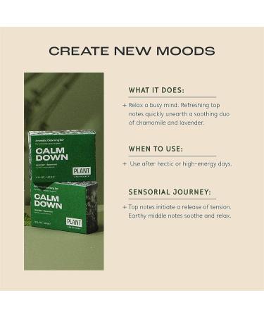 Plant Apothecary Calm Down Moisturizing Shea Butter Soap for Damaged and Dry Skin - Body Soap Bar with Spearmint and Lavender - Natural Ingredients - 5 oz - Buy Online on GoSupps.com