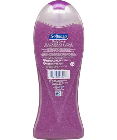Softsoap Exfoliating Body Wash - BlackBerry Sugar Scrub 15oz | Refreshing & Nourishing Cleanser - Ships Internationally - Buy Online on GoSupps.com