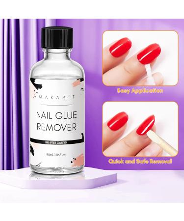 Makartt Nail Glue Remover for Press On Nails - 30ML Non-Acetone Debonder for Easy Removal - 1.05 Fl Oz - Buy Online on GoSupps.com