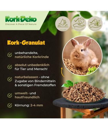 10L Cork Granules for Terrariums | Subtropical Substrate (2-4mm) | Natural Cork Decoration - Buy Online on GoSupps.com