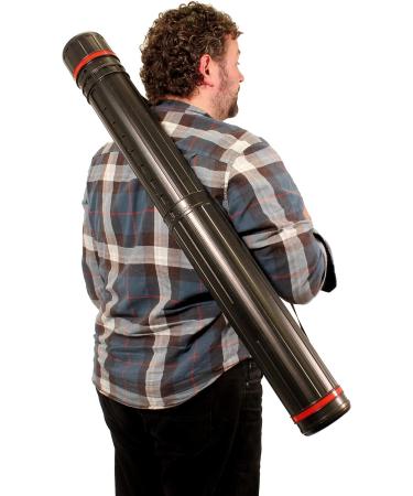 VViViD 25x4 Telescoping Black Plastic Tube | Poster Storage with Adjustable Strap - Buy Online on GoSupps.com