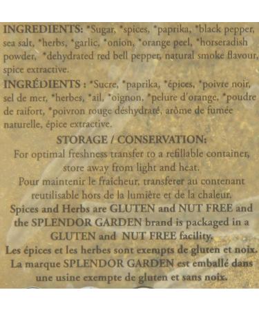 Splendor Garden organic Jerk Seasoning 454.0 Gram 454 g (Pack of 1) - Buy Online on GoSupps.com