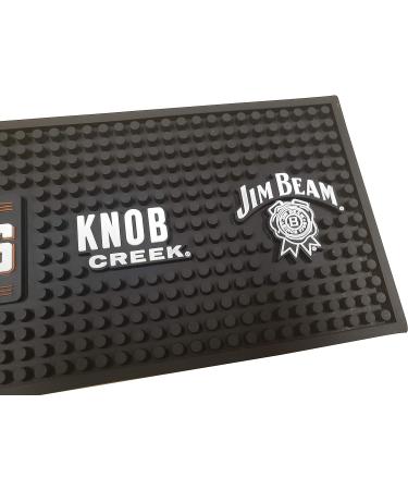 Bourbon Legends Bar Mat Spill Rail Officially Licensed Mat - 23.5" x 5.0" - Maker's Mark  Basil Hayden  Knob Creek  Jim Beam - Buy Online on GoSupps.com