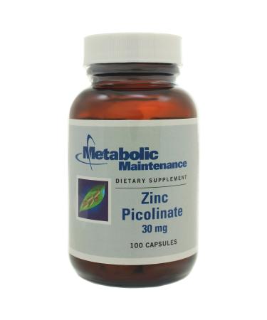 Metabolic Maintenance Zinc Picolinate 30 mg 100 Capsules