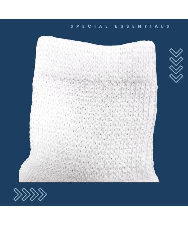 Special Essentials Cotton Diabetic Crew Socks - 12 Pairs, Non-Binding Wide Top, Comfort & Support for Men & Women, White, Large - Buy Online on GoSupps.com