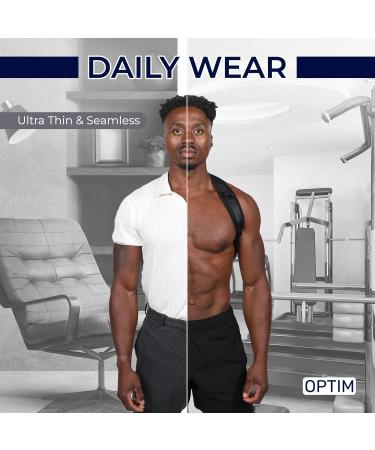 Posture Corrector & Brace for Men and Women | Adjustable Odor-Resistant All-Day Comfort | Improved Alignment & Support - Buy Online on GoSupps.com