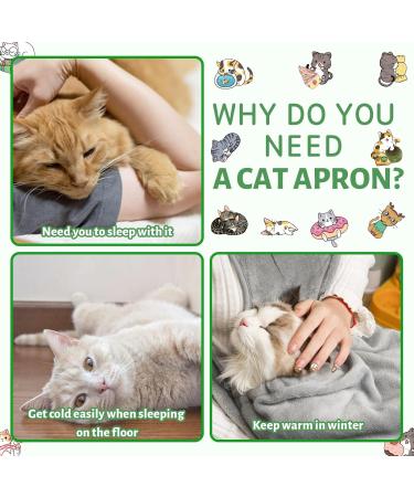 Plush Cat Carrier Apron Sling - Comfortable Pet Pouch for Cats and Small Dogs - Buy Online on GoSupps.com