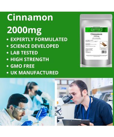 Cinnamon 2000mg SYNVIT (360 Tablets) - Natural Blood Sugar Support - 360 Count - Buy Online on GoSupps.com