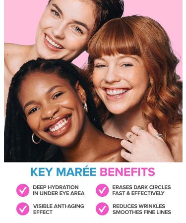 Maree Eye Gel Pads - Natural Marine Collagen with Hyaluronic Acid for Wrinkles, Puffy Eyes, Dark Circles, and Eye Bags - Anti Aging Mask Patches - Buy Online on GoSupps.com