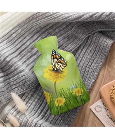 Butterfly Hot Water Bottle with Plush Cover - Ideal Hand Warmer for Adults & Kids | 26.5x15.3cm - Buy Online on GoSupps.com
