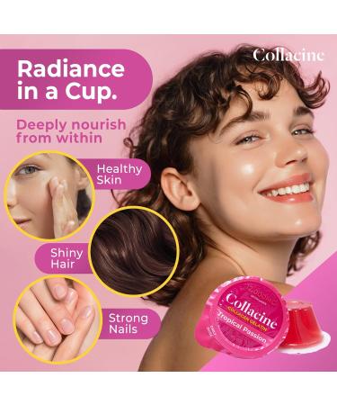 Collagen Gelatine Shot-10 Pack Cups 12 000mg Hydrolyzed Collagen for Women 12g Protein B Vitamins Gluten-Free Tropical Passion Flavor 1 Count (Pack of 10) - Buy Online on GoSupps.com