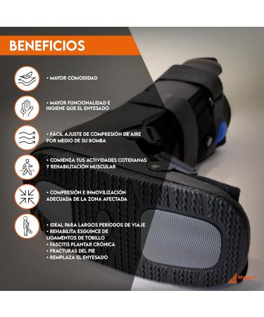 HYPERZ Air Walker Orthopedic Boot - Black Tall Ankle Immobilizer & Air Cam Fracture Boot for Sprains Fractures & Injuries - International Shipping Available - Buy Online on GoSupps.com