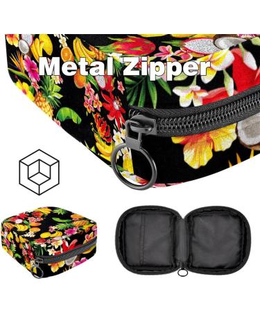 Womens Flamingo Flower Binding Storage Bags - Large Menstrual Cup Pocket Zippered Period Inserts Tampon & Panty Lip Organizers - Multicolored 06 - Buy Online on GoSupps.com