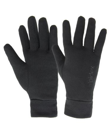 Alpidex underwire gloves inner gloves Light running gloves thin warm liner winter sports gloves inside roam black m
