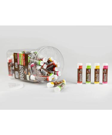 Nature's Bees Cocoa Butter Lip Balm 48 Count Pack - Original Variety Assortments with Olive Oil, Mango Butter, and Shea Butter - Buy Online on GoSupps.com