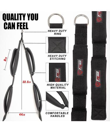 Tricep Rope Cable Attachment for Greater Range Of Motion - Dual Length Design - Buy Online on GoSupps.com