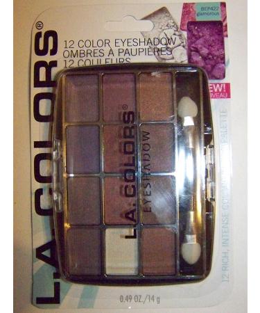 L.A. Colors Expressions 12 Color Eyeshadow BEP422 Glamorous 0.49 Oz