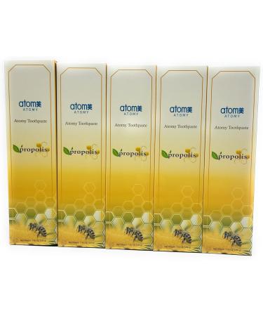 Atomy Toothpaste - Natural Oral Care with Propolis & Green Tea Extract | 5 x 200g - Buy Internationally - Buy Online on GoSupps.com