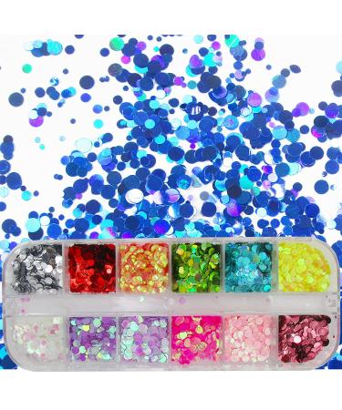 Nail Art Glitter Sequins Hearts Butterflies Holographic Flakes | Acrylic Powder Manicure Stickers for Crafts, Acrylics, Tips, Makeup - Buy Online on GoSupps.com