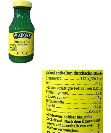 Hitchcock Lot de 3 bouteilles de citron pur 3 x 200 ml + bloc us  - Buy Online on GoSupps.com
