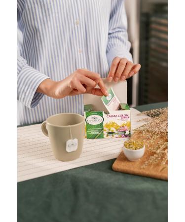  L'Angelica Angelica 1 kit of 18 Calma Colon Active herbal tea filters Functional infusion with purple fennel and licorice soothing and softening action - Buy Online on GoSupps.com