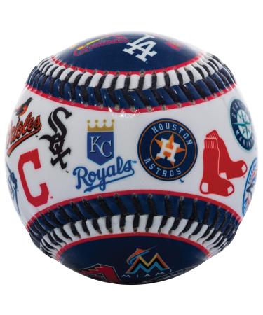 Franklin Sports 30 Club Baseball Teeball - Soft Strike - 30 Club Logo Ball (All Teams) - Soft Core - MLB Official Licensed Product