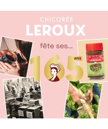 Leroux - Soluble Chicory Hazelnut - 100% Plant Origin - Chicory Grown in France - Source of Fiber No Added Sugars - 100g Jar - Buy Online on GoSupps.com