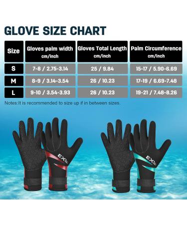 EXski 3mm Neoprene Diving Gloves for Scuba Diving, Snorkeling, Kayaking - Blue Large - Buy Online on GoSupps.com