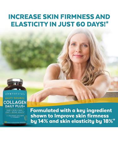 Viva Naturals Multi Collagen Pills - 120 Capsules | Premium Collagen Supplements - Buy Online on GoSupps.com