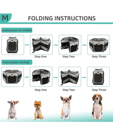 Seiyierr Portable Pet Playpen with Carrying Case - Indoor/Outdoor Puppy & Cat Playpen for Small Dogs - Removable Mesh Shade Cover Included - Buy Online on GoSupps.com