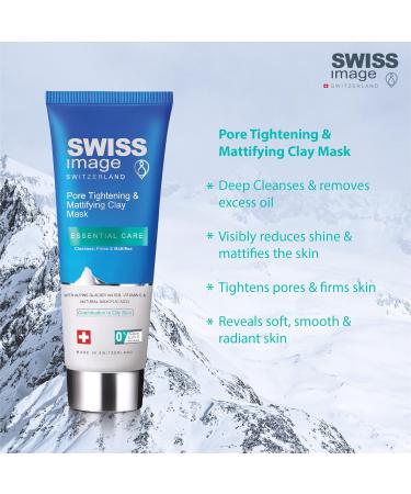 Swissimage Essential Care Pore-Tight & Matt Tone Mask 75ml - Gentle Daily Peeling for Combination to Oily Skin | Cleansing & Strengthening - Buy Online on GoSupps.com