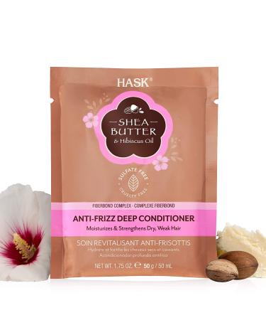 HASK Shea Butter Moisturizing Deep Conditioner Treatments - Pack of 12 (1.75 oz each) | Color Safe, Gluten Free, Sulfate Free, Paraben Free - Buy Online on GoSupps.com
