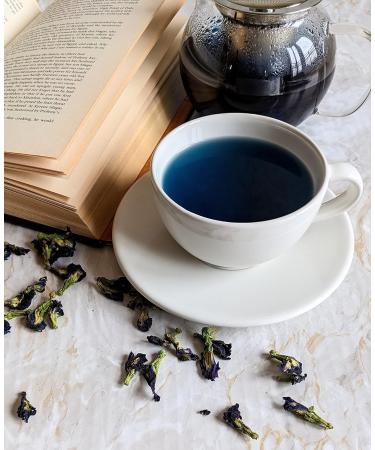 Better Food Mood Premium Blue Tea 25g - Natural Blue & Purple Changing Flower Tea for Cocktails & Lattes | Rich in Antioxidants | No Artificial Colors - Buy Online on GoSupps.com