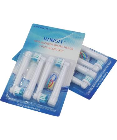 Ronsit Replacement Brush Heads - Compatible with Electric Toothbrush - Pack of 4 - Buy Online on GoSupps.com