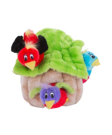Outward Hound Kyjen 31009 Hide A Bird Dog Toys Interactive Plush Squeak 4-Piece Toy Large Multicolor