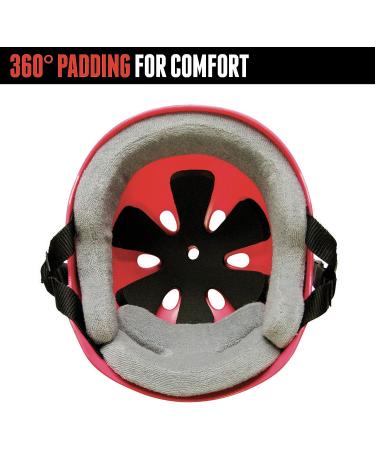 Triple Eight Sweatsaver Liner Helmet - Medium Black Rubber w/ Red | Skateboarding - Buy Online on GoSupps.com