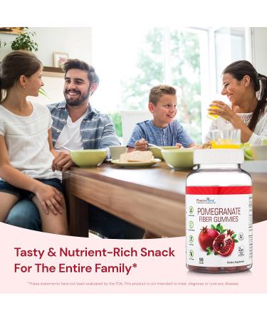 Pharmvista Pomegranate Fiber Gummies 100mg - Gluten-Free Vegan Supplement | Rich in Dietary Fiber - 90 Gummies - Buy Online on GoSupps.com