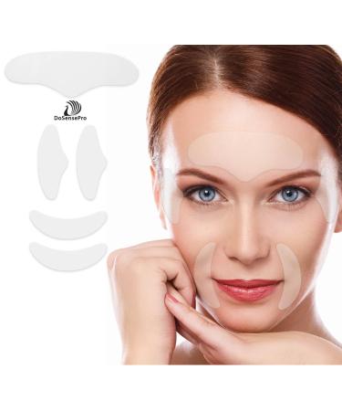 Forehead Wrinkle Patch & 4 Reusable Silicone Face Patches Set: Includes Eye Wrinkle Patches & Smile Line Patches - Improves Skin Texture Prevent Wrinkles & Enhance Facial Radiance