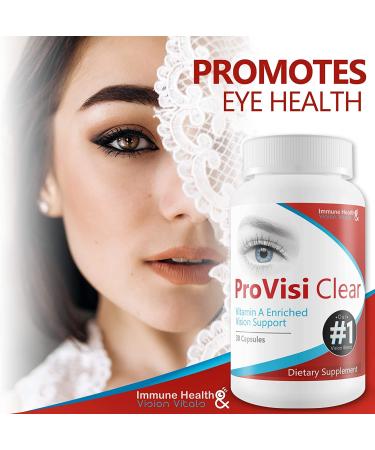 Pro VisiClear Vision Support Supplement - Vitamin A Enriched Natural Antioxidant Pill for Enhanced Eye Health - Buy Online on GoSupps.com